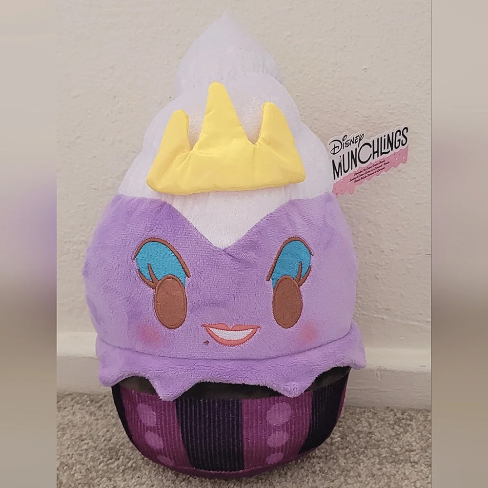 Disney Munchlings 12" Ursula Lavender Ice Cream Sundae New With Tags - Picture 2 of 6
